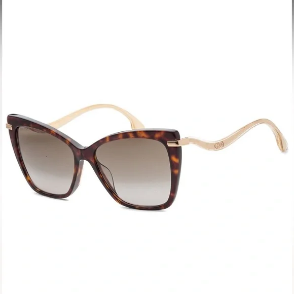 Jimmy Choo folding sunglasses. Tortoise with gold trim Jimmy Choo | Accessories | Jimmy Choo Folding Sunglasses  main image 4